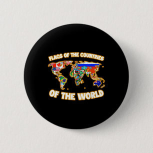 Badge Rond 5 Cm Drapeaux Des Pays Du Monde Carte Internationale