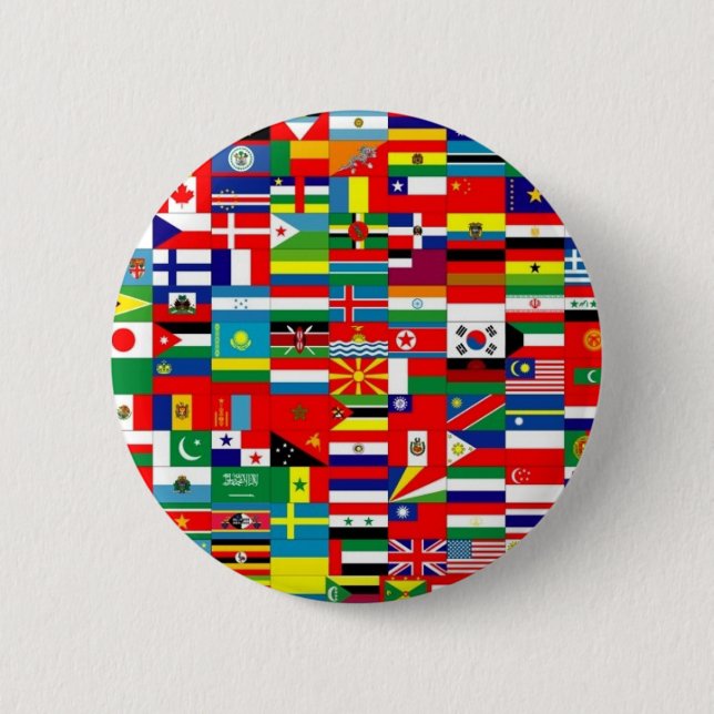 BADGE ROND 5 CM DRAPEAUX DU MONDE (Devant)