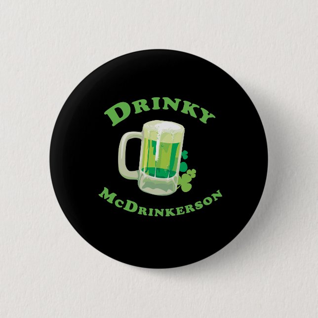 BADGE ROND 5 CM DRINKY MCDRINKERSON (Devant)