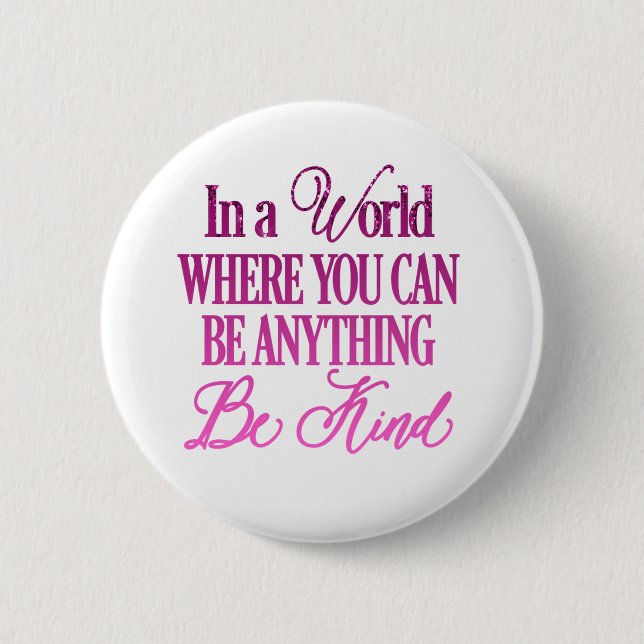 Badge Rond 5 Cm Dripping Glitter Inspirational Quote Button (Devant)