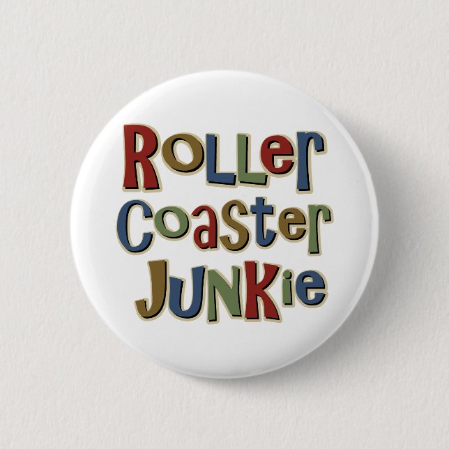 Badge Rond 5 Cm Drogué de montagnes russes (Devant)