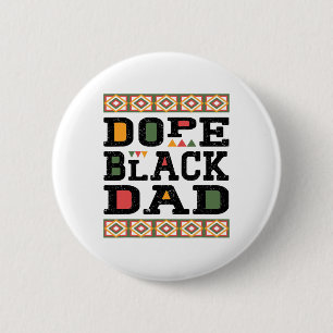 Badge Rond 5 Cm Drogue drôle père noir fierté noire afro-africaine