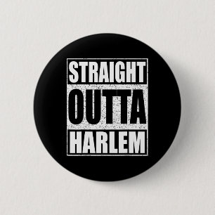 Badge Rond 5 Cm Droit devant Harlem