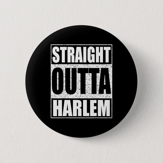 Badge Rond 5 Cm Droit devant Harlem (Devant)
