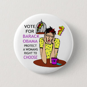 BADGE ROND 5 CM DROITE DE S SOUTENEZ FEMME ' DE CHOISIR