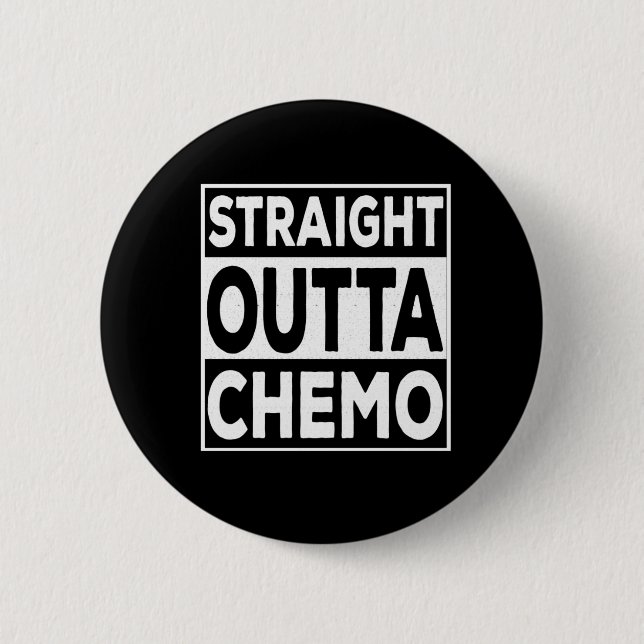 Badge Rond 5 Cm Droite Outta Chemo (Devant)