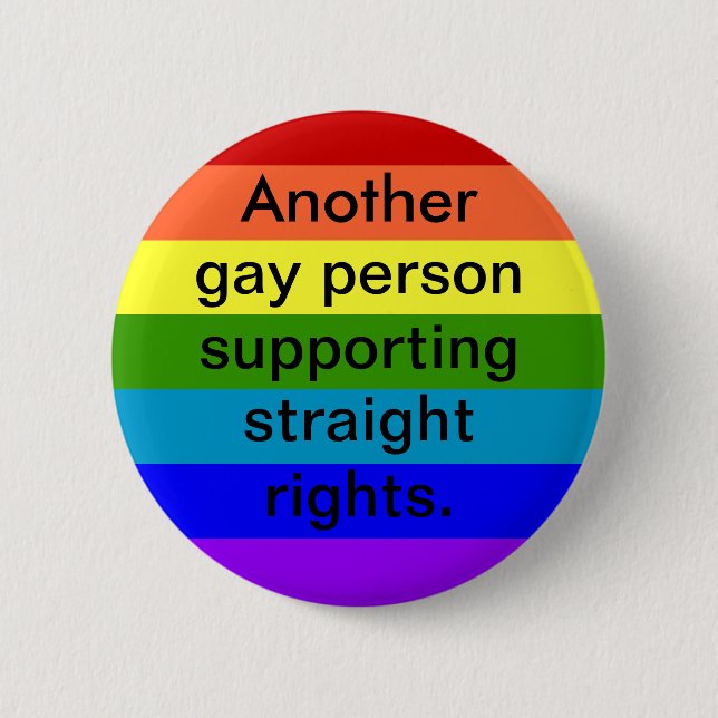 Badge Rond 5 Cm Droites droites de soutien (Devant)