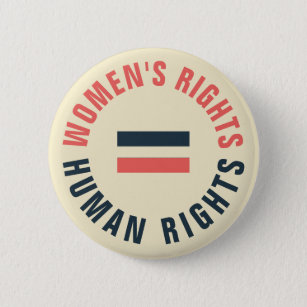 Badge Rond 5 Cm Droits de la femme Égalité des droits de l'homme
