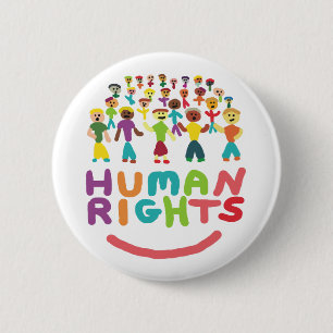 Badge Rond 5 Cm Droits de l'homme
