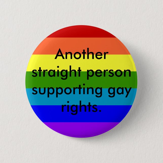 Badge Rond 5 Cm Droits des homosexuels de soutien (Devant)