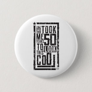 Badge Rond 5 Cm Drôle 50E Anniversaire B-Day Cadeau Dit Âge 50 Ans