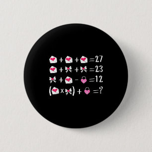 Badge Rond 5 Cm Drôle 67 Mème Saint-Valentin Prof de Maths Arc Six
