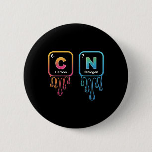 Badge Rond 5 Cm Drôle 67 Mème Science Chimie Nerd Humour Périodiqu