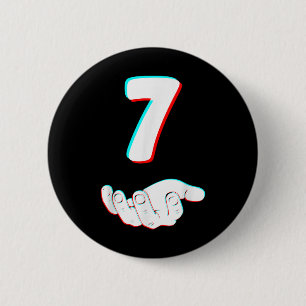 Badge Rond 5 Cm Drôle 67 Six Sept Mème Couple Correspondant Hallow
