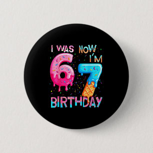 Badge Rond 5 Cm Drôle 7e Anniversaire Six Sept 6
