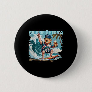 Badge Rond 5 Cm Drôle Amusant Golfe D'Amérique Est 2025 Américain 