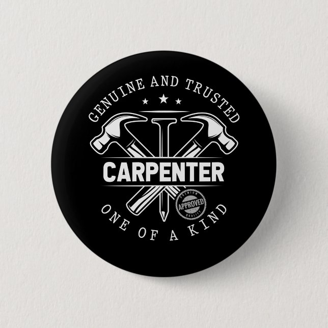 Badge Rond 5 Cm Drôle artisan Woodworker Witty Carpenter (Devant)