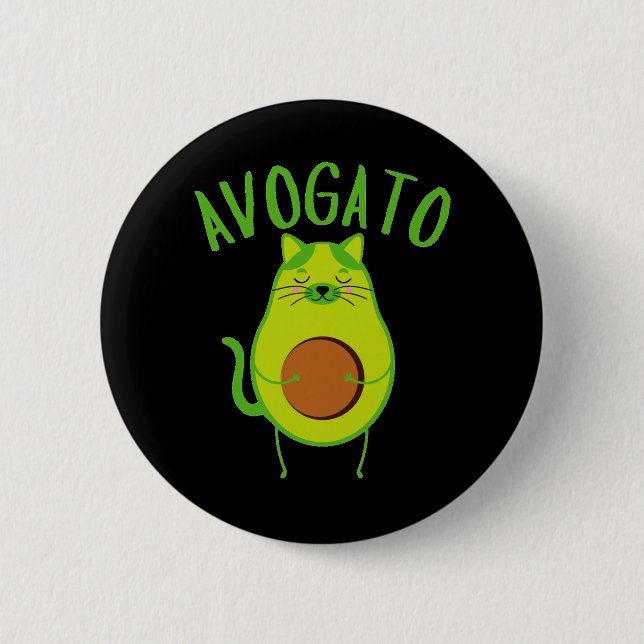 Badge Rond 5 Cm Drôle Avogato (Devant)