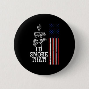 Badge Rond 5 Cm Drôle Barbecue Chef Nous Cadeau Drapeau Barbecue