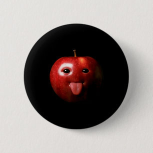 Badge Rond 5 Cm Drôle Bête Ai Gen Z Mème Brainrot Humour Langue Ou