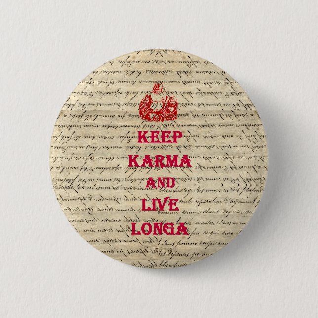 Badge Rond 5 Cm Drôle Bouddha disant (Devant)