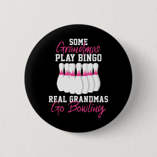 Badge Rond 5 Cm Drôle cadeau Bowling pour grand-mère