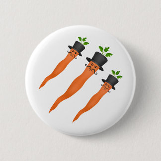 Badge Rond 5 Cm Drôle carottes