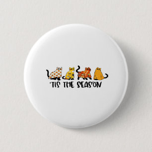 Badge Rond 5 Cm Drôle C'est La Saison Costume D'Halloween Effrayan