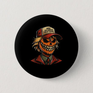 Badge Rond 5 Cm Drôle Citrouille de Trumpkin Squelette faire Hallo