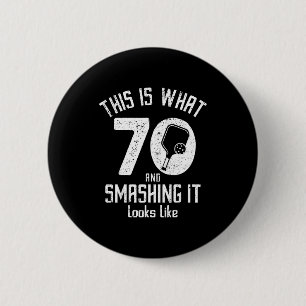 Badge Rond 5 Cm Drôle Ckleball 70e Anniversaire 70 Ans Amour Ckl
