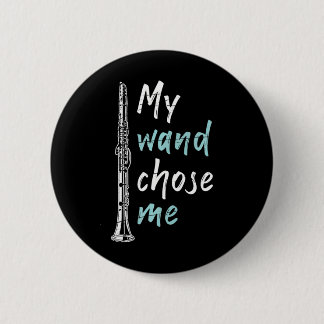 Badge Rond 5 Cm Drôle Clarinetist Classic Music Clarinet