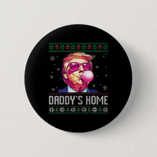 Badge Rond 5 Cm Drôle Daddy's Home Trump laide pull de Noël Xm