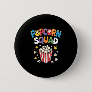 Badge Rond 5 Cm Drôle d'art de pop-corn pour hommes femmes enfants