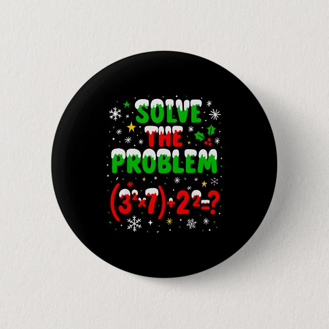 Badge Rond 5 Cm Drôle de 67 mème Pemdas Enseignant de mathématique (Devant)