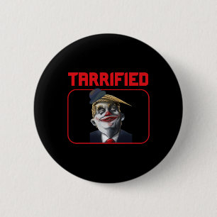 Badge Rond 5 Cm Drôle de Clown Trump Pun Politique Tarrifié