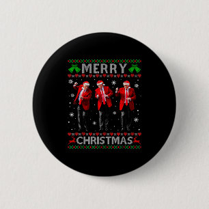 Badge Rond 5 Cm Drôle de danse de Trump Joyeux Noël Sweat-shirt de