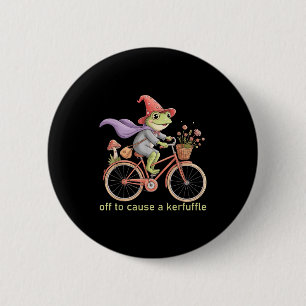Badge Rond 5 Cm Drôle de départ pour provoquer un chahut Magicien