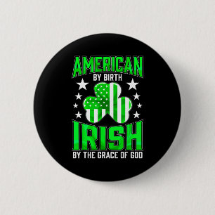 Badge Rond 5 Cm Drôle de fierté irlandaise St Patrick's Day vert c