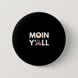 Badge Rond 5 Cm Drôle de mélange culturel Allemagne et États-Unis