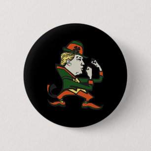 Badge Rond 5 Cm Drôle de St Patrick de Trump St. Paddy's de Trump