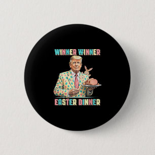 Badge Rond 5 Cm Drôle de Trump Gagnant Gagnant Dîner de Pâques Jou