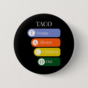 Badge Rond 5 Cm Drôle de Trump toujours lâche dans le commerce des