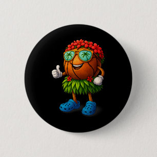 Badge Rond 5 Cm Drôle de vacances d'été tropical Hawaïen Hawaii Sk