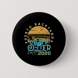 Badge Rond 5 Cm Drôle de voyage de vacances à Porto Rico 