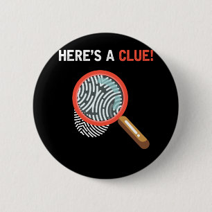 Badge Rond 5 Cm Drôle Detective Crime Investigation Drama Book