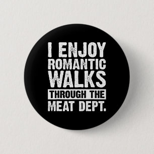 Badge Rond 5 Cm Drôle Dire Viande Bacon Beef Grilling Bbq Lover