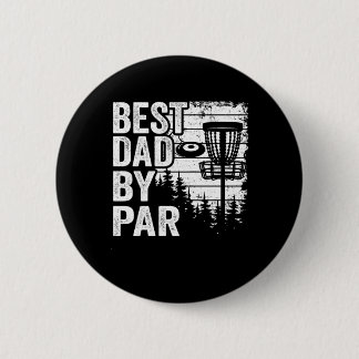 Badge Rond 5 Cm Drôle Disque Golf Panier Vintage Meilleur Papa Par
