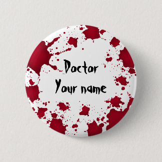 Badge Rond 5 Cm Drôle Docteur Halloween