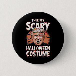 Badge Rond 5 Cm Drôle Donald Trump C'est mon costume d'Halloween e