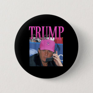 Badge Rond 5 Cm Drôle Donald Trump me manque pourtant A2k Vintage 